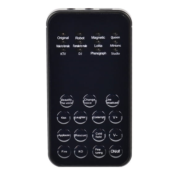 Deyuer Voice Changer 12 Voice Modes Clear Sound Change Plug Play Live Streaming Microphone Voice Modulator for Home