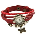 thumbnail image 1 of Deyuer Watches Faux Leather Adjustable Metal Fashion Weave Wrap Watches for Daily Wear, 1 of 8