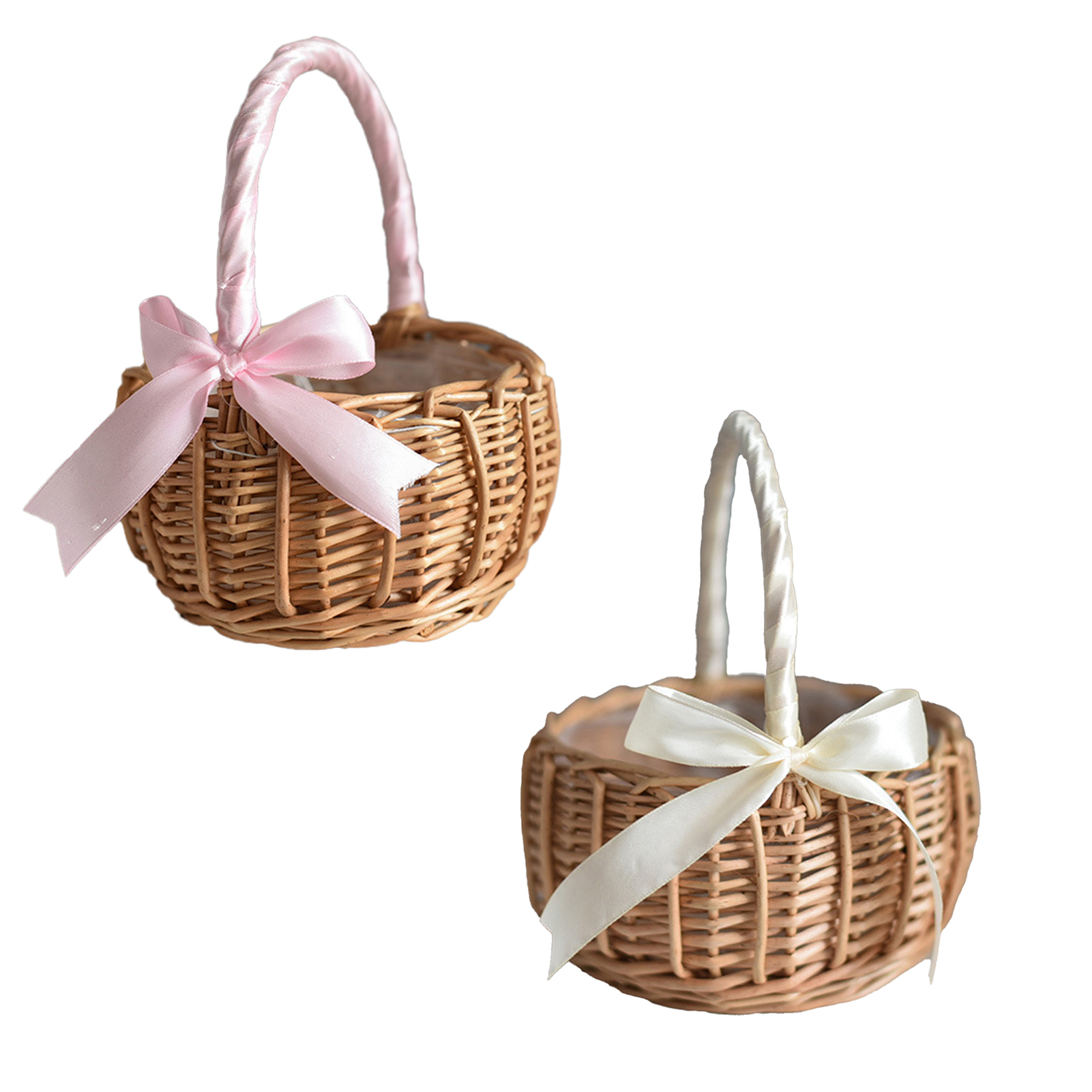 Deyuer Woven Baskets Ecofriendly Multifunctional Wicker Handle Woven