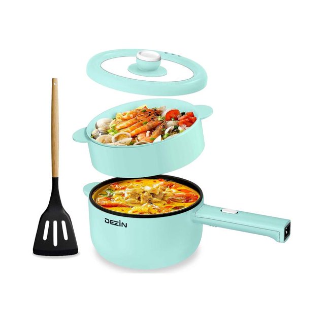 Dezin Electric Cooker, 2L NonStick Sauté Pan, Rapid Noodles Cooker