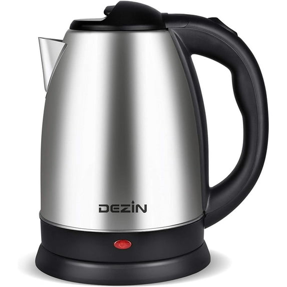 Dezin Electric Kettle Upgraded, 2L Stainless Steel Cordless Tea Kettle, Fast Boil Water Warmer with Auto Shut Off and Boil Dry Protection Tech for Coffee, Tea, Beverages