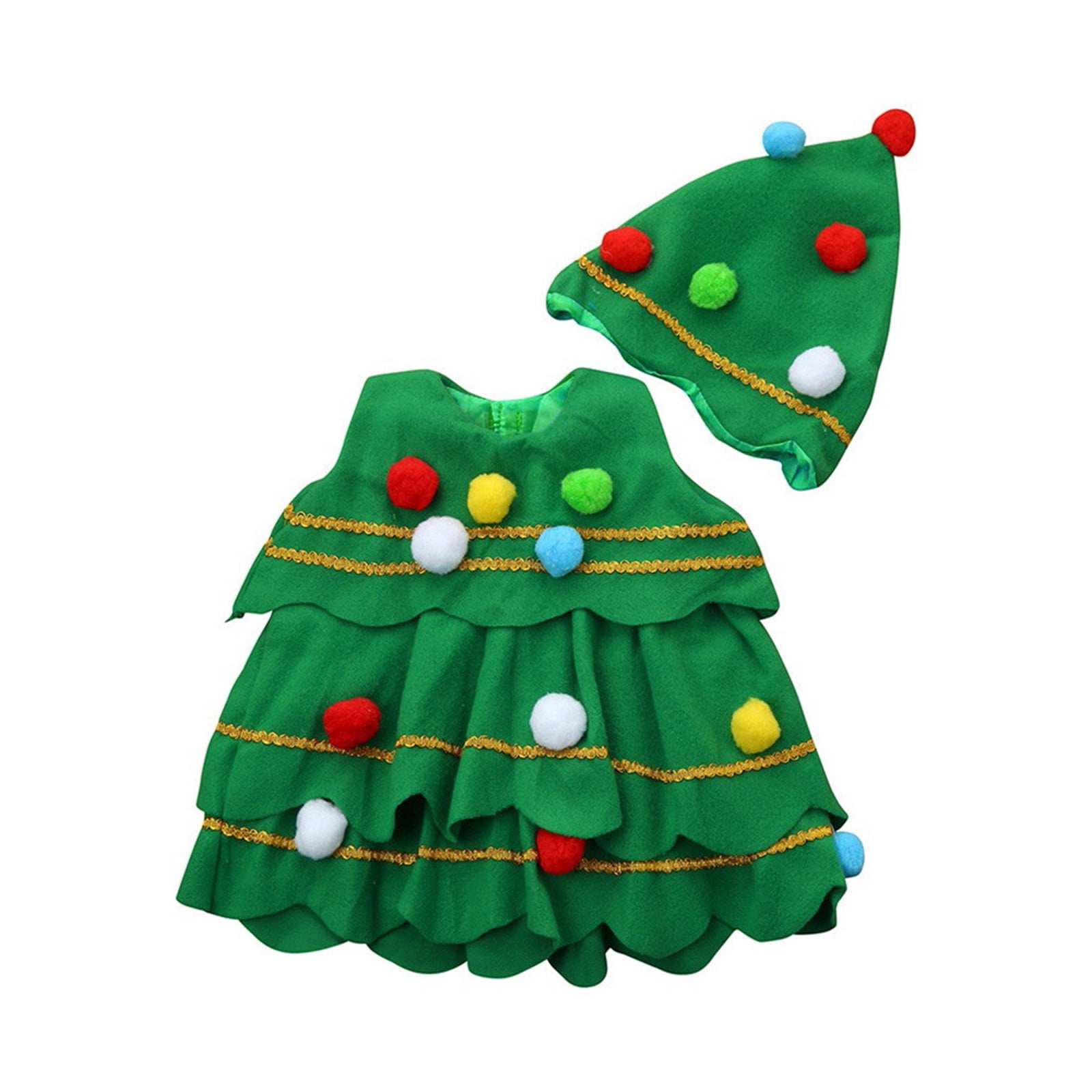 Christmas Tree Costume Kids Green