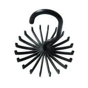 Dezsed 1 Pack Updated Twirl Tie Rack Belt Hanger Holder Hook for Closet Organizer Storage Black