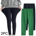 thumbnail image 1 of Dezsed 2 Pack Girls Leggings Toddler Cotton Yoga Pants Girls Leggings Multipack Set Casual Solid Stretch Tights Pants for 7-8 Years Black B, 1 of 9