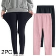 thumbnail image 1 of Dezsed 2 Pack Leggings for Girls Soft Comfortable Leggings for Kids Toddler Kids Leggings Tights Trousers Slim Long Pants for 9-10 Years Black I, 1 of 5