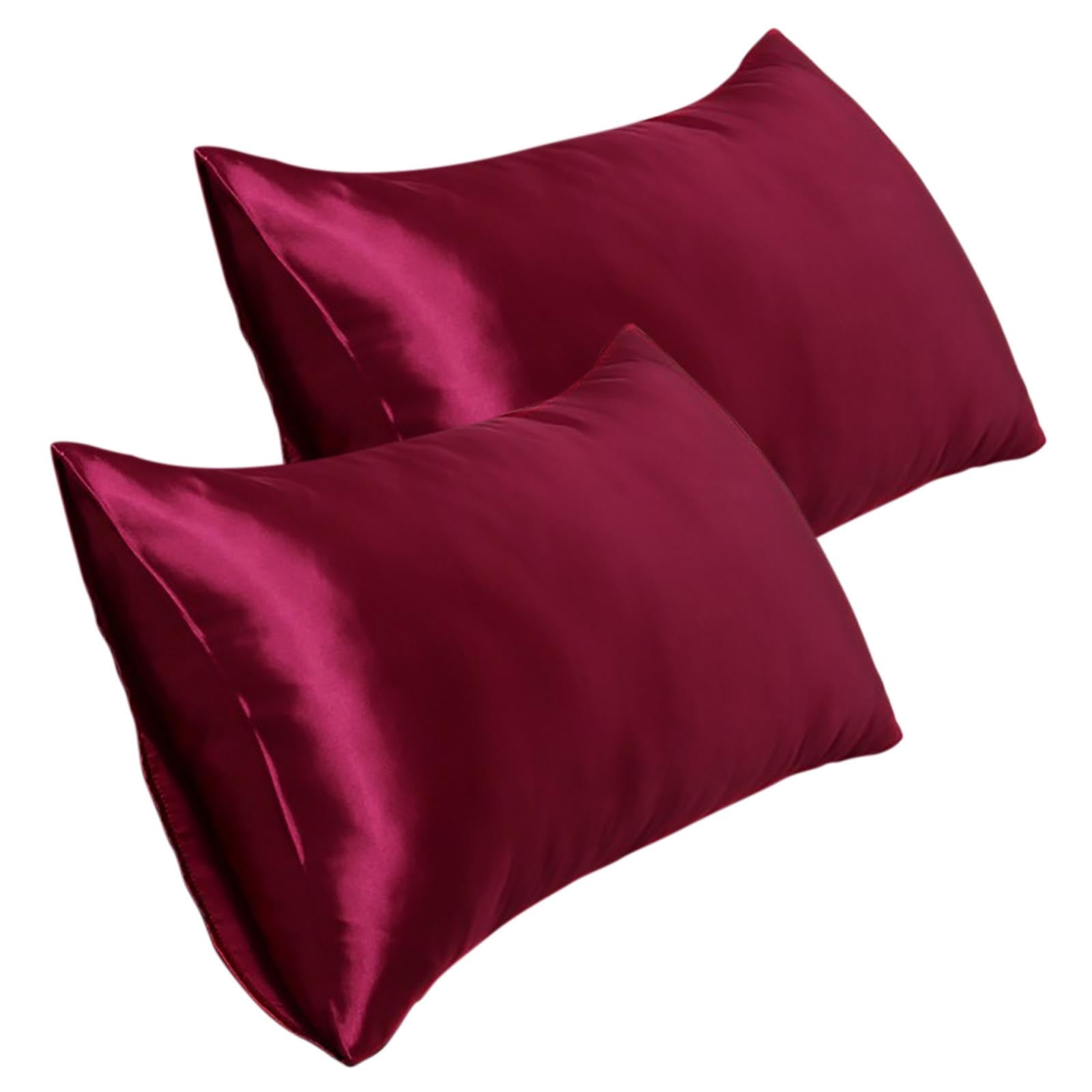 Dezsed 20*25 Inch Satin Pillowcase, Imitation Silk Pillowcase (2pc) on