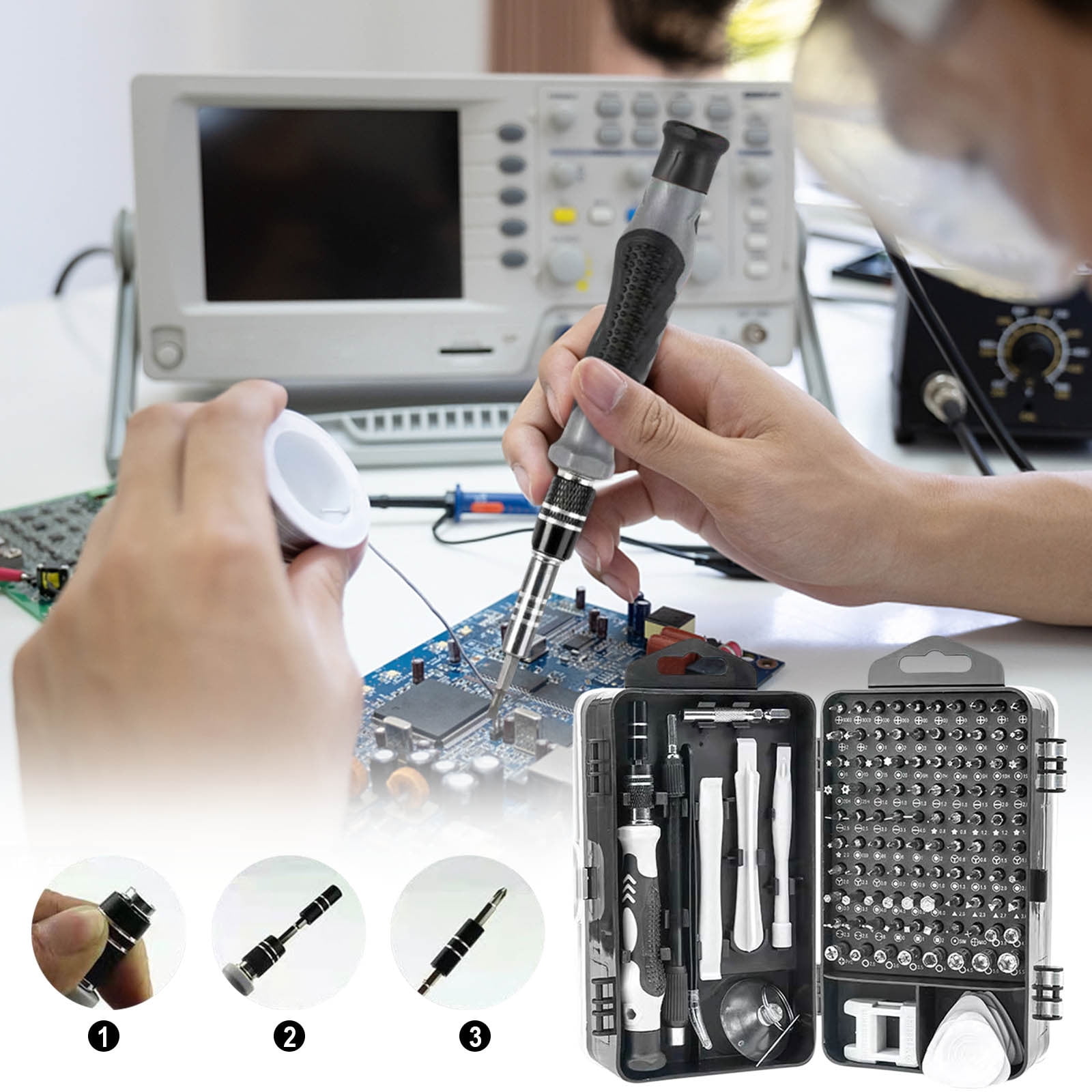 34-in-1 Metal Model Kit Tools Electric Precision Screwdriver