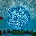 thumbnail image 1 of Christmas Gifts Clearance! Dezsed 3D USB Charging LED Rattan Night Light Table Desk Lamp on Clearance Blue, 1 of 3