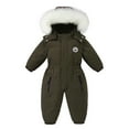thumbnail image 1 of Dezsed Baby Winter Clothes Kids Boys One-Piece Snowsuits Overalls Ski Suits Winter Waterproof Hoodies Coats Jumpsuits for Baby Toddler 2-5Years Kids Jumpsuit for Girls, 1 of 6