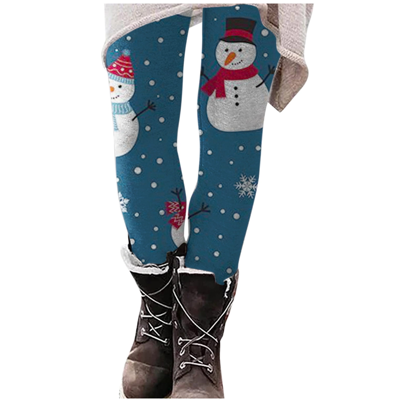 Dezsed Best Hot Winter Leggins Women Fleece Lined Ugly Christmas Leggings  Tribal Snowflake Pattern Thicken Winter Legging Women Pants