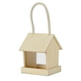 thumbnail image 1 of Dezsed Bird Wooden Feeder Hanging Feeders Viewing Window For Garden Yard Decorati on A, 1 of 9
