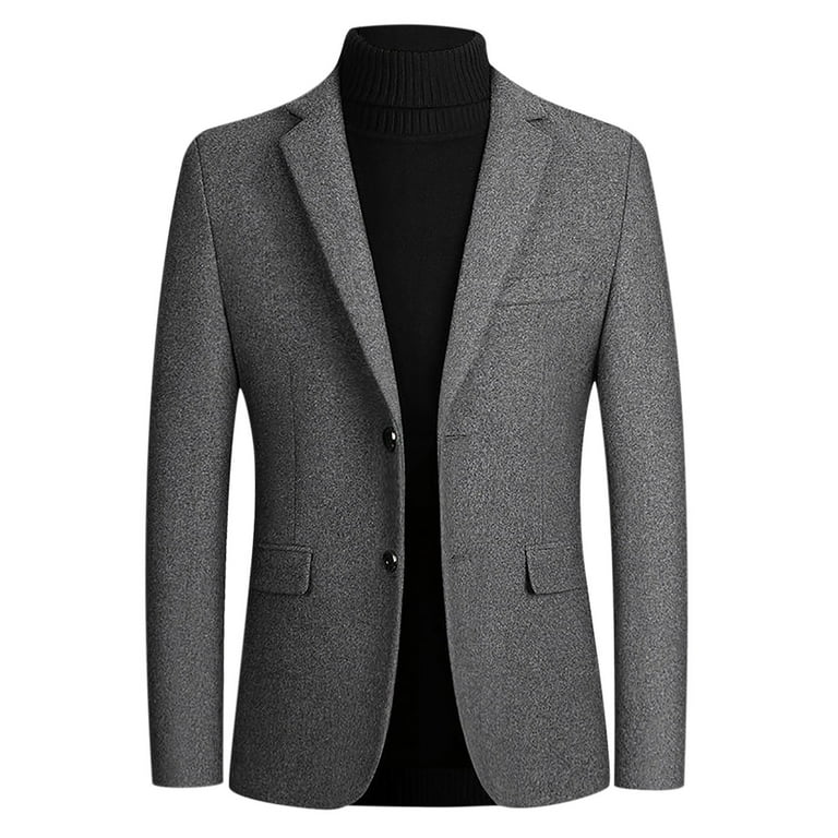 Grey on grey  Wool blazer mens, Blazer outfits men, Mens fashion