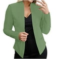 thumbnail image 1 of Dezsed Blazers for Women Business Casual Womens Casual Fashion Pocket Solid Color Shawl Suit Jacket Blazer Top Mint Green XXXXL, 1 of 6