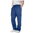 thumbnail image 1 of Dezsed Boys Baggy Cargo Sweatpants Kids Elastic Waist Active Athletic Workout Joggers Outdoor Hiking Baggy Trousers 13-14 Years Blue, 1 of 7