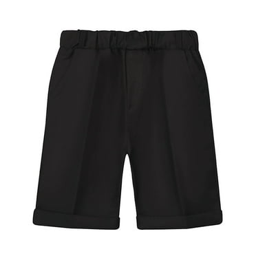 Dezsed Boys Stretch Chino Shorts Toddler Summer Uniform Flat-Front Shorts Kids School Uniform Youth Suit Shorts 2-3 Years Clearance Black