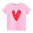 thumbnail image 1 of Dezsed Boys Valentines Day Shirt Girls Valentine Tshirt Toddler Casual Long Sleeve Shirt Kids Cute Love Heart Tee Tops 9-10 Years Pink, 1 of 6