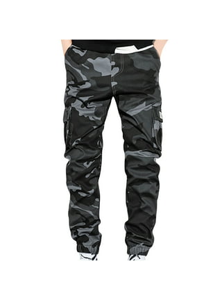 Mens mid long Length Camouflage Cargo Pants Shorts Baggy Casual loose  Trousers 