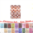 thumbnail image 1 of Dezsed Christmas Decorations 24PCS Christmas Tree Ornament Pendant Party Supplies Tree Hanging Plastic Ball 3cm/1.18in Rose Gold, 1 of 5