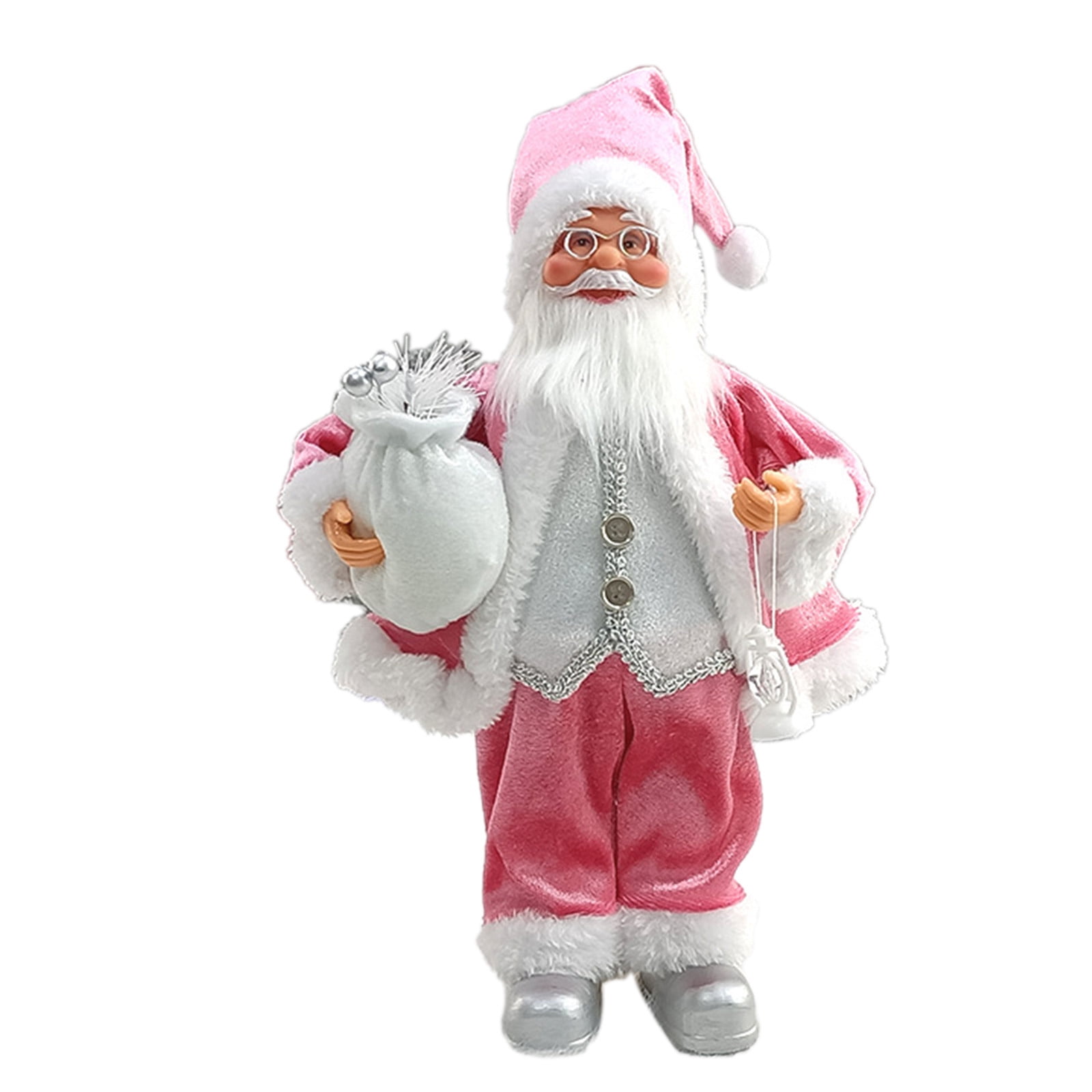 Stamzod Christmas Decorations Christmas Santa Claus Doll Christmas Child Gift Toy Table Decoration For Home Pink