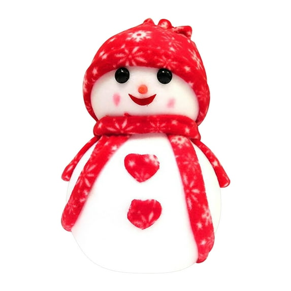 Christmas Gifts Clearance! Dezsed Christmas White Cute Doll Snowman Doll Christmas Tree Decoration Multicolour