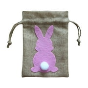Dezsed Cute Easter Drawstring Pocket Goodie Bag Gift Bag Party Decoration For Kids on Clearance
