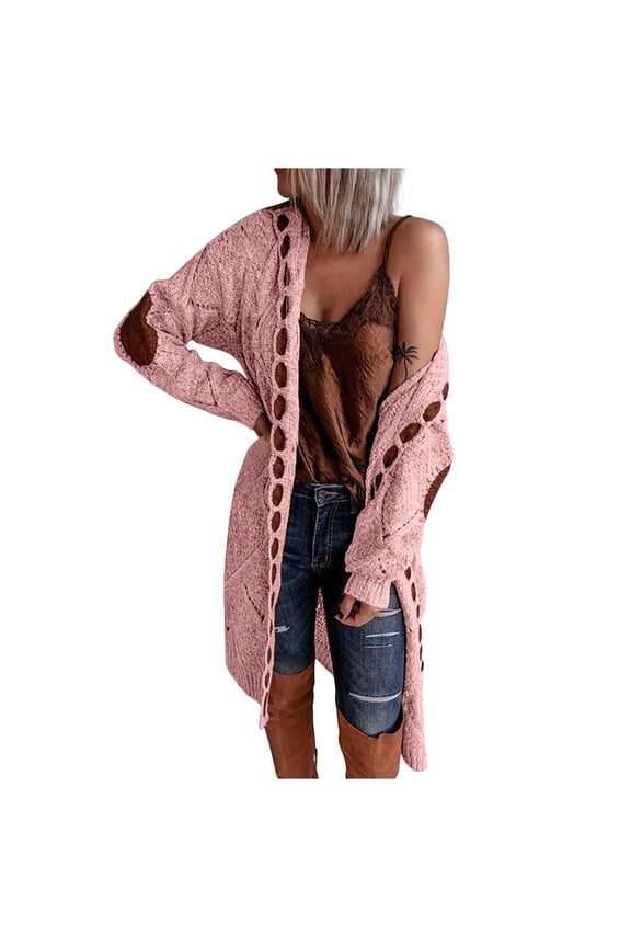 Fashion Winter Sweater Women Long Sleeve Casual Long Cardigan Coat Sweater Outerwear