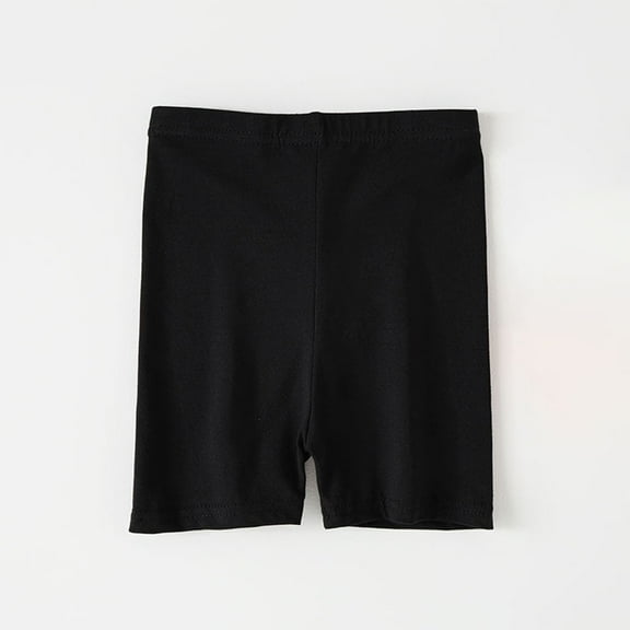Dezsed Girls Bike Shorts Cartwheel Shorts for Girls Toddler Under Dress Dance Short Kids High Waisted Leggings Shorts 4-5 Years Black