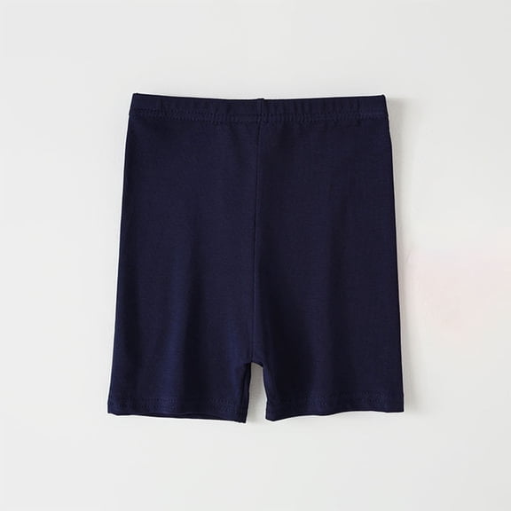 Dezsed Girls Bike Shorts Cartwheel Shorts for Girls Toddler Under Dress Dance Short Kids High Waisted Leggings Shorts 4-5 Years Navy