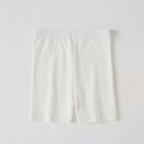 Dezsed Girls Bike Shorts Cartwheel Shorts for Girls Toddler Under Dress Dance Short Kids High Waisted Leggings Shorts 4-5 Years White
