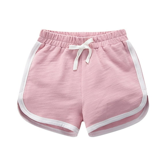 Dezsed Girls Cotton Athletic Shorts Active Running Shorts Toddler Summer Shorts Yoga Shorts Children's Pants 5-6 Years Pink
