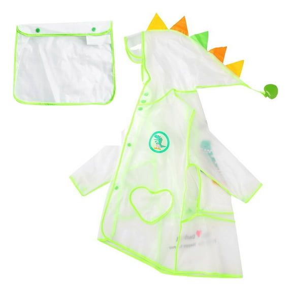 Dezsed Girls Rain Jacket Toddler Kids Baby Solid Color Reusable Rainwear Children Raincoat Waterpoof Rain Hooded Jacket Coat Green 6-8 Years