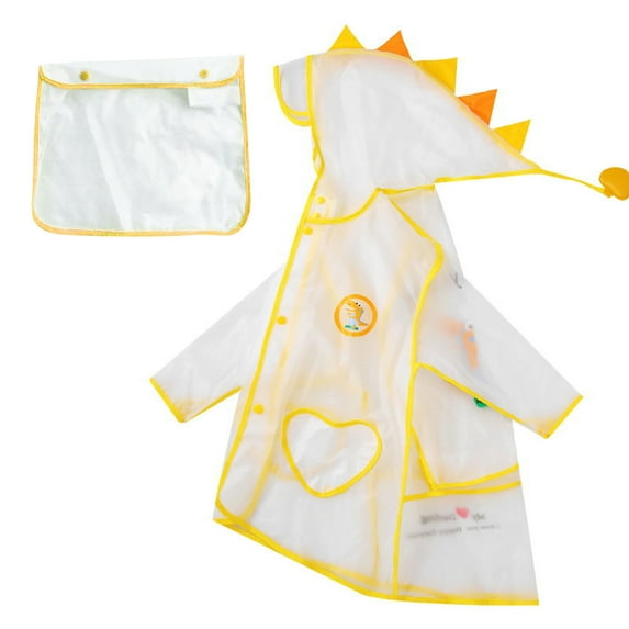 Dezsed Girls Rain Jacket Toddler Kids Baby Solid Color Reusable Rainwear Children Raincoat Waterpoof Rain Hooded Jacket Coat Yellow 3-4 Years