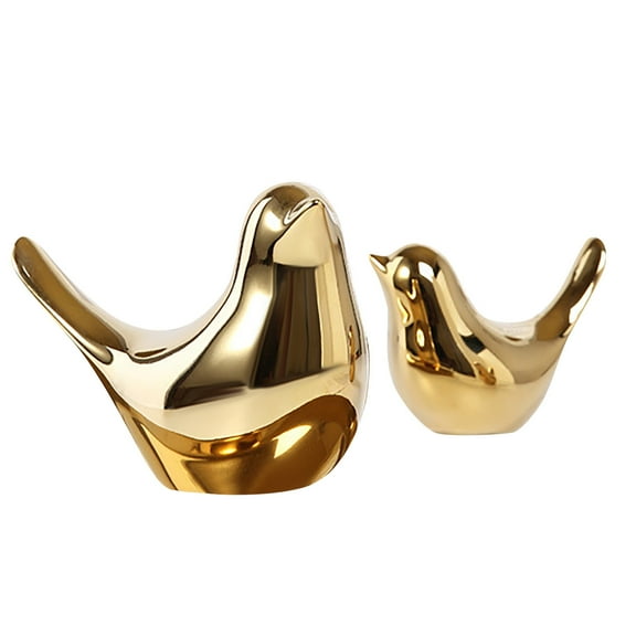 Dezsed Home Decor Decoration Ornaments Golden Ceramic Bird Decoration Modern Living Room Home Soft Decoration Desktop Gold