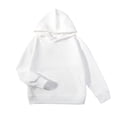 thumbnail image 1 of Dezsed Hoodies for Boys Girls Solid Casual Sports Long Sleeved Hooded Sweatshirt Kid's Fashion Hoodies & Sweatshirts 9-10 Years White, 1 of 4