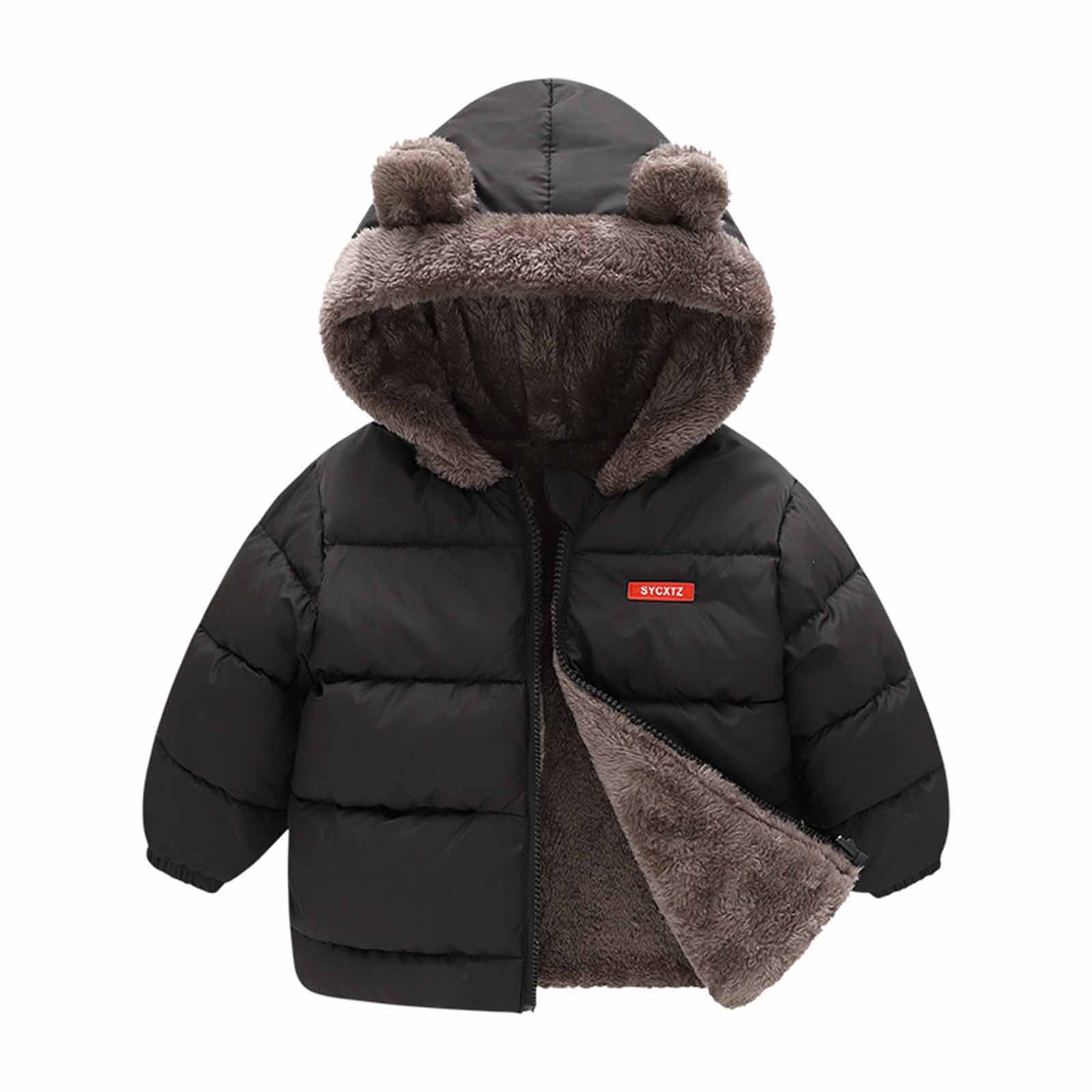 Dezsed Kids Boys Girls Winter Coats Clearance Toddler Baby Boys Girls Fall Winter Fleece Padded