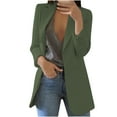 thumbnail image 1 of Dezsed Long Sleeve Casual Blazer Suit for Women Women Blazers Windproof Coat Trench Coat Spring Coat Blouse Jacket Green XL, 1 of 8