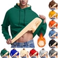 thumbnail image 1 of Dezsed Men's Sherpa Fleece Lined Heavyweight Hoodies Regular Fit Thick Warm Pullover Sweatshirts Casual Athletic Long Sleeve Hooded Top for Winter Gray M, 1 of 8