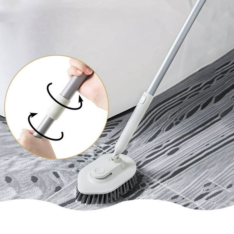 Dezsed Multi-function Bathroom Cleaning Floor Brush Rotary Bristle Tile  Brush on Clearance A