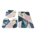 thumbnail image 1 of Dezsed New 3Pc Bathroom Rugs Sets Toilet Mat 3 Piece, Super Soft Non Slip Bathtub Carpet And Absorbent Bath Rug, Bathroom Carpet, Plush Bath Mat For Bathroom Navy, 1 of 7