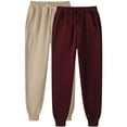 thumbnail image 1 of Dezsed Pants for Men Jogger Workout Pants 2 Pack Casual Sweatpants Soft Hip-hop Sweat Pants for Men Wine L, 1 of 3