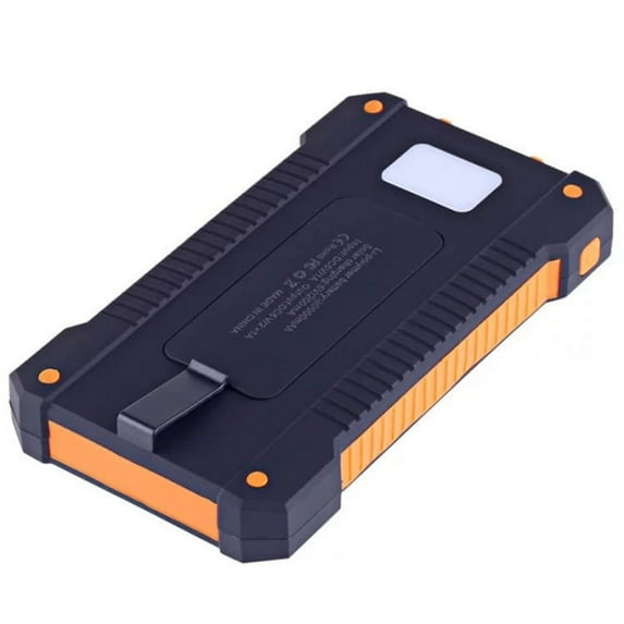 Dezsed Phone Charger Clearance LED Dual USB Ports Solar Panel Power Bank Case Charger DIY Kits Box Orange