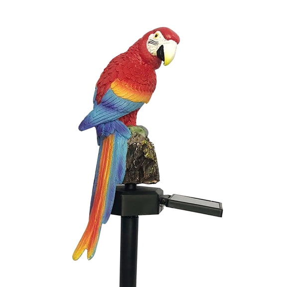 Dezsed Solar Parrot Garden Light LED Solar Patio Light Water-proof Decorative Lamp for Outdoor Garden Yard Red