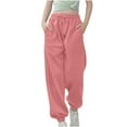 thumbnail image 1 of Dezsed Sweatpants for Girls Baggy High Waisted Sweat Pants Fall Clothes Children Fleece Open Bottom Sweatpants with Pockets for 9-10 Years Pink B, 1 of 6