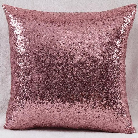 Dezsed Throw Pillows Covers Solid Color Glitter Sequins Throw Pillow Case Cafe Home Decor Cushion Covers Pink