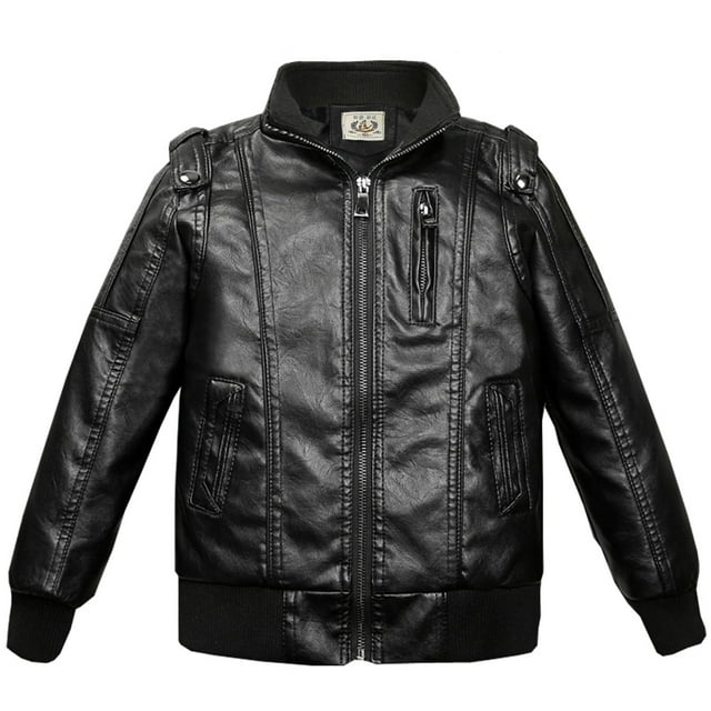 Dezsed Toddler Baby Boy Motorcycle Faux Leather Jackets Coat Clearance ...