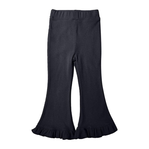 Dezsed Toddler Pants Toddler Kids Baby Girls Fashion Cute Sweet Elasticity Flared Pants Trousers Pants Leggings Black 3-4Years