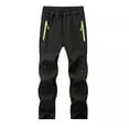 thumbnail image 1 of Dezsed Toddler Ski Pants Boys Girls Fashion Plush Solid Color Keep Warm Windproof Water Proof Outdoor Hiking Ski Pants Black 13 Years, 1 of 9