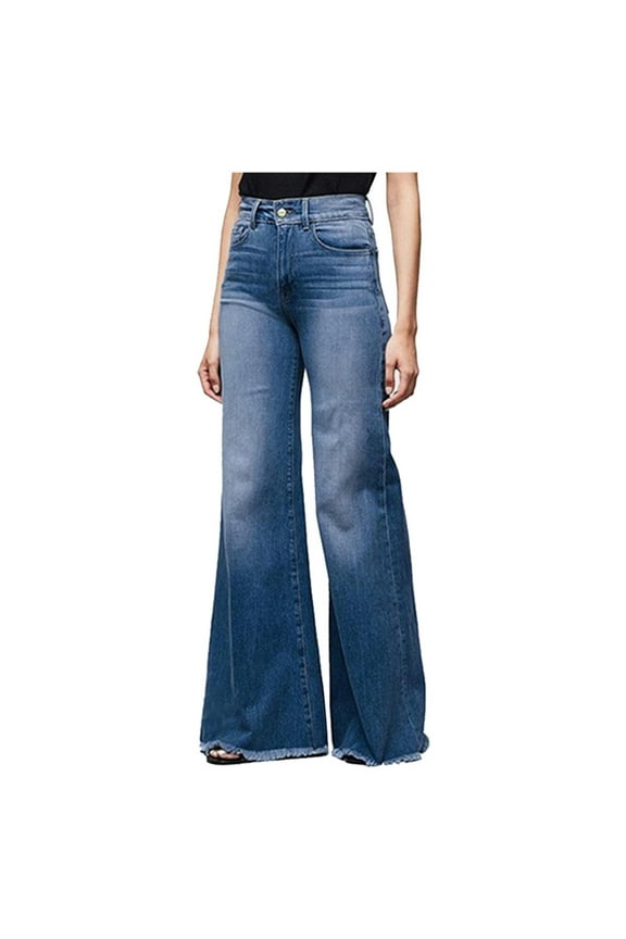 Wide Leg Jeans for Women, Mom Jeans High Waisted,Loose Long Baggy Denim Jeans for Office and Casual