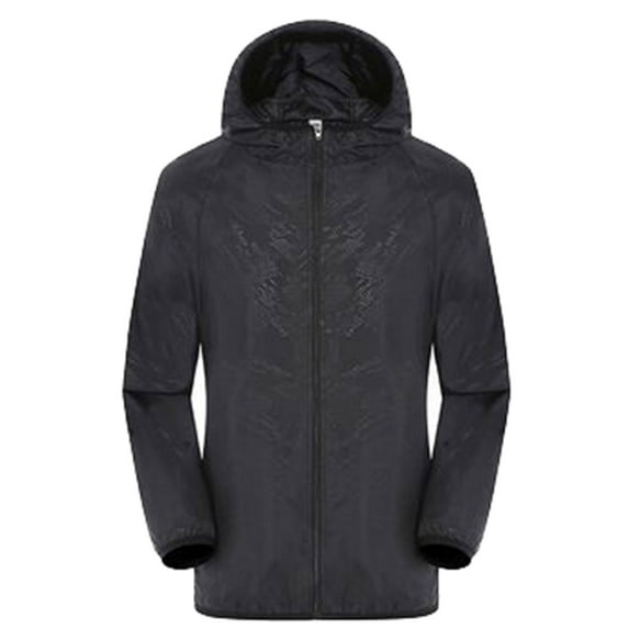 Dezsed Windbreaker Jacket Women Clearance Women Men Windproof Jacket Outdoor Bicycle Sports Quick Dry Windbreaker Coat Top Black XXL