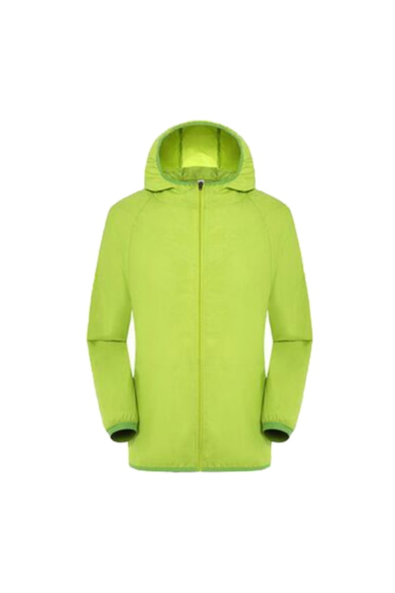 Windbreaker Jacket Women Women Men Windproof Jacket Outdoor Bicycle Sports Quick Dry Windbreaker Coat Top Green L